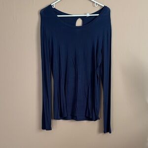 Elegant Navy Blue Women's Top